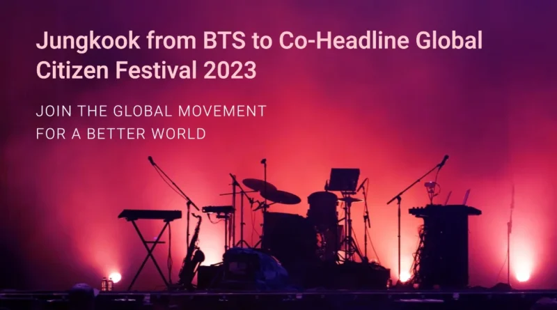 Jungkook from BTS to Co-Headline the 2023 Global Citizen Festival